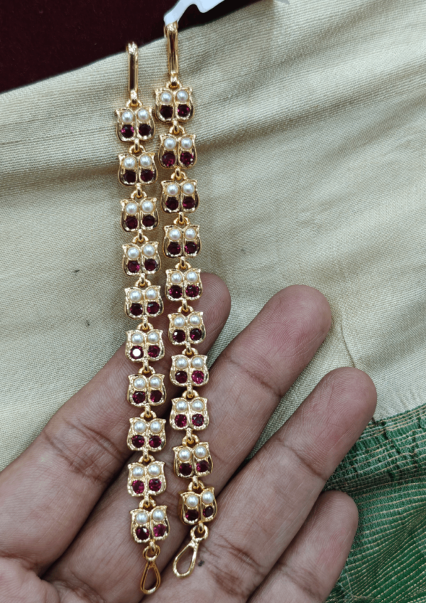 Impon earchain(ruby ,pearl)long