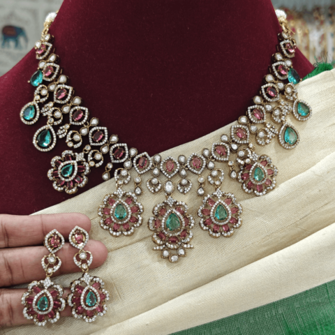 Sneha victorian necklace