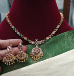 Multicolor attigai necklace