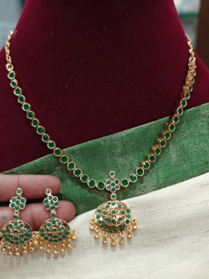 Greencolor attigai necklace