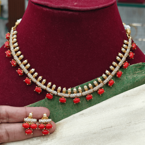 Padmini coral necklace