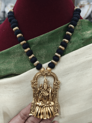 Kamakshi  pendant with black rope