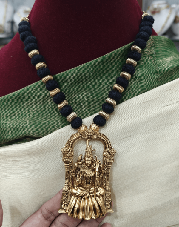 Kamakshi  pendant with black rope