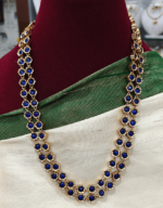 2 in 1 Pearl blue double line haaram