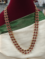 2 in 1 Pearl coral double line haaram
