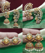 Peacock changeble earcuff