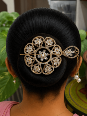 Leaf design hair bun (small)