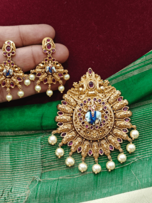 Krishna pendant with the cow