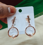 Pearl rose gold bangles