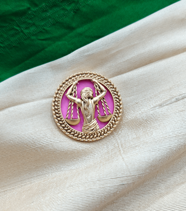 Libra brooch