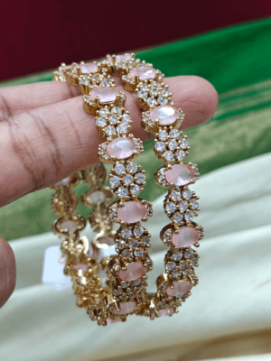 Pink victorian bangles