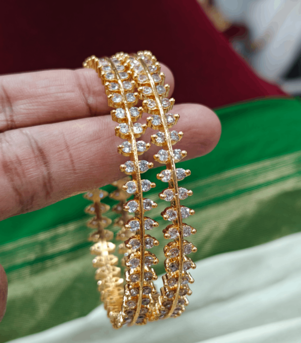 Leaf floral bangles