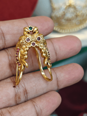 Double peacock antique vanki ring