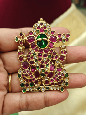 Ganesha pendant kemp red