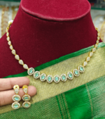 Nine oval necklace(mint green)