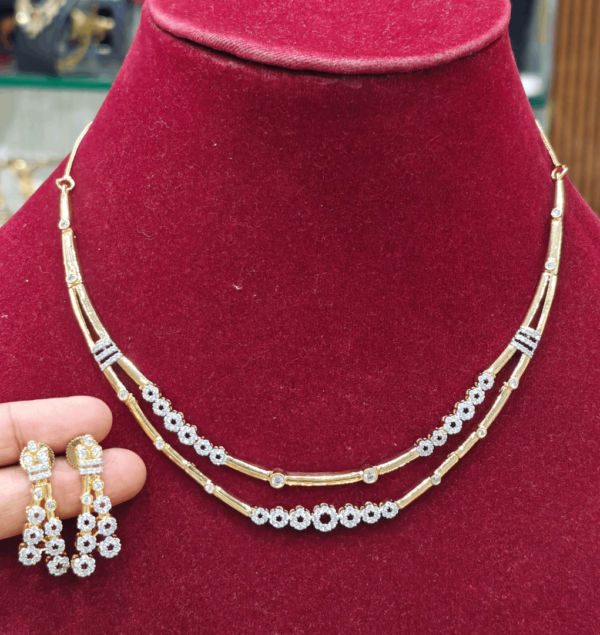 Two layer circle necklace