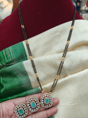 Black beads with pendant