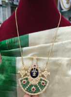 Beaded balaji with chain(green)