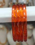 Orange cube cut jelly bangles