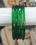 Green cube cut jelly bangles