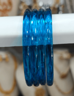 Blue cube cut jelly bangles 6mm