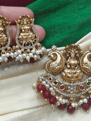Peacock lakshmi with the merron beads