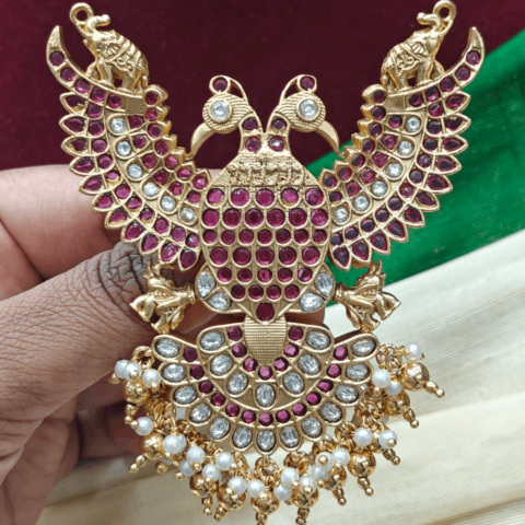 Gandaberunda (ruby ,kundan)