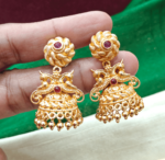 Geru pollished jhumka design 1