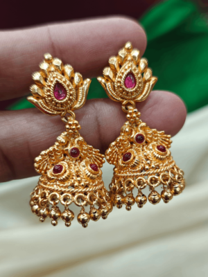 Geru pollish jhumka design3