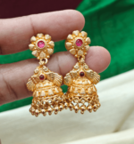 Geru pollish sunflower  jhumka design 5