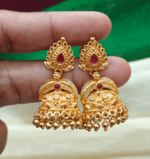 Leaf geru pollished jhumka