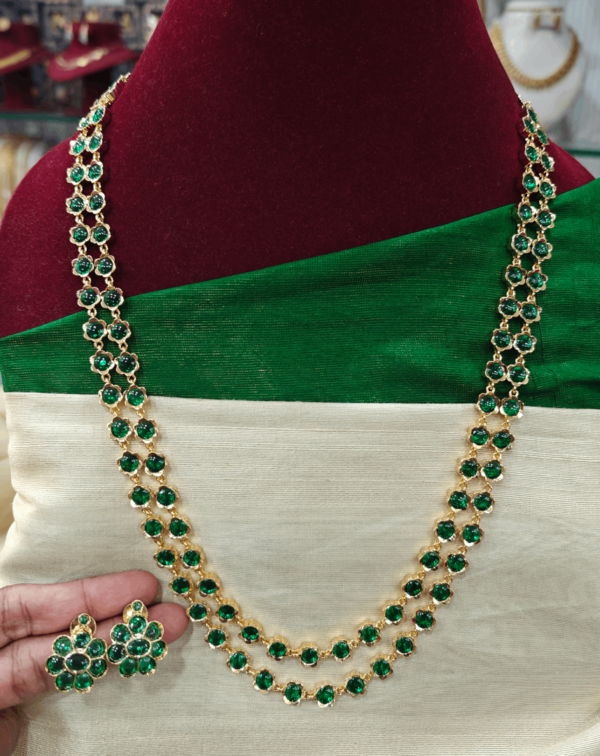 80's classic flower haaram (Emerald)
