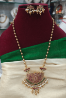 Lotus pendant with ball chain set