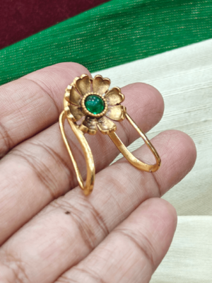 Flower vanki ring(green)