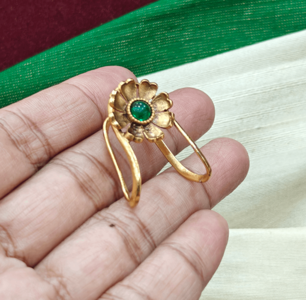 Flower vanki ring(green)