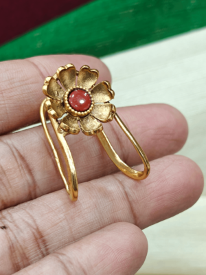 Flower vanki ring(coral)