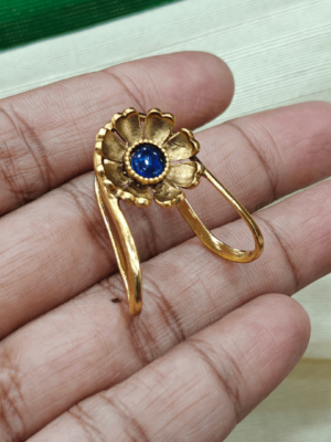 Flower vanki ring(blue)