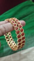 Coral flower bangles