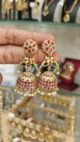 Double peacock dancing jhumka