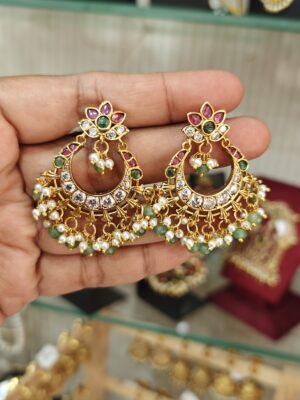 Moon flower earings