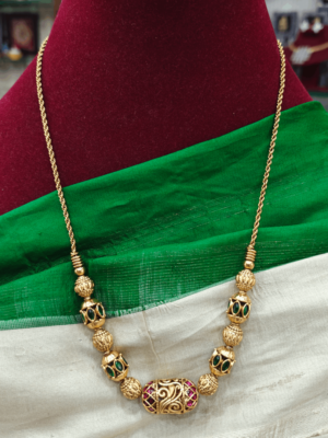 Gold ball mala