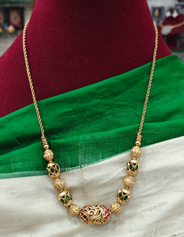 Gold ball mala