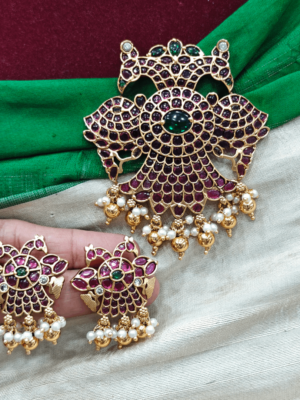 Gandaberunda pendant set