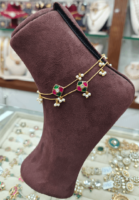 Kundan jadau anklet design 1