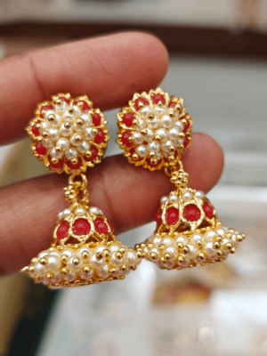 Bellimoda jhumka(coral)