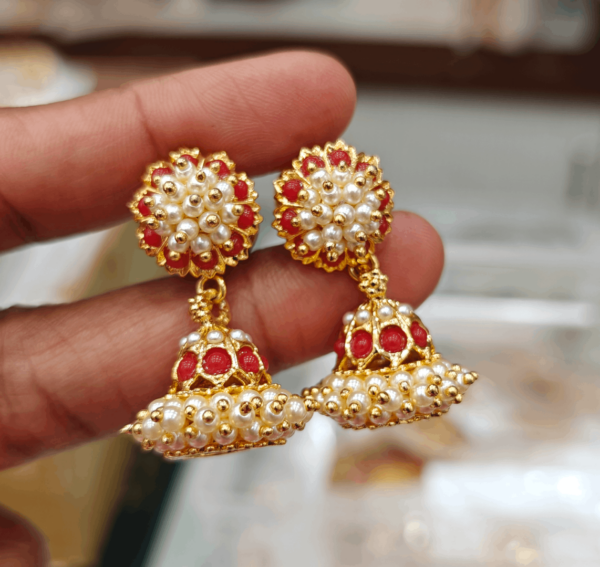 Bellimoda jhumka(coral)