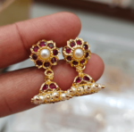 Bellimoda jhumka(ruby)