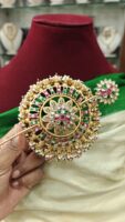 Gunguru kundan jadau hair bun