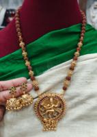 Natraja pendant set with the rudraksh mala