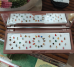 Mirror bindhi box flower design small size(Richi rich)